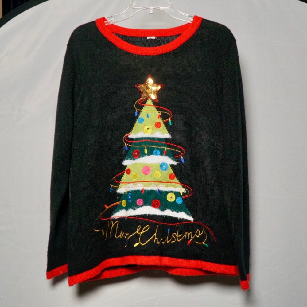 “Merry Christmas” Long-sleeve Sweater